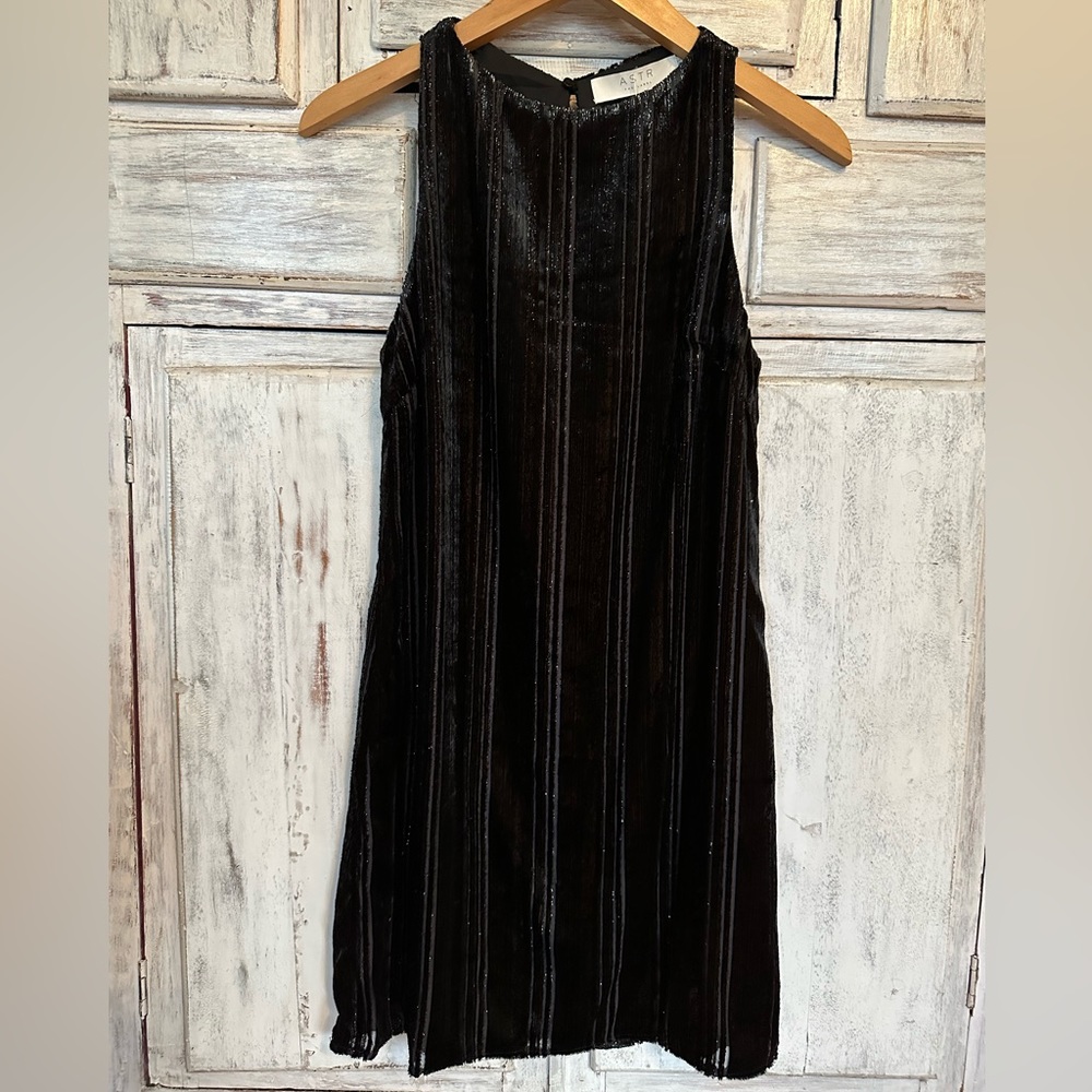 Little Black Shimmery Mini Dress, Astr The Label, NWT, XS